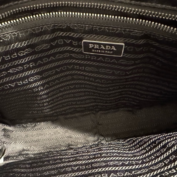 Real Prada Grey Leather Handbag Bag - Picture 6 of 9